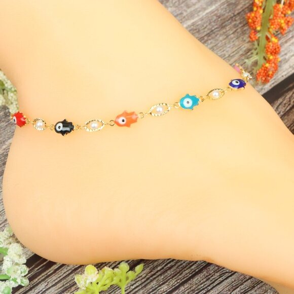 "Elegant Handmade Anklet – Delicate Jewelry for Women, MAR091490 - Picture 2 of 10